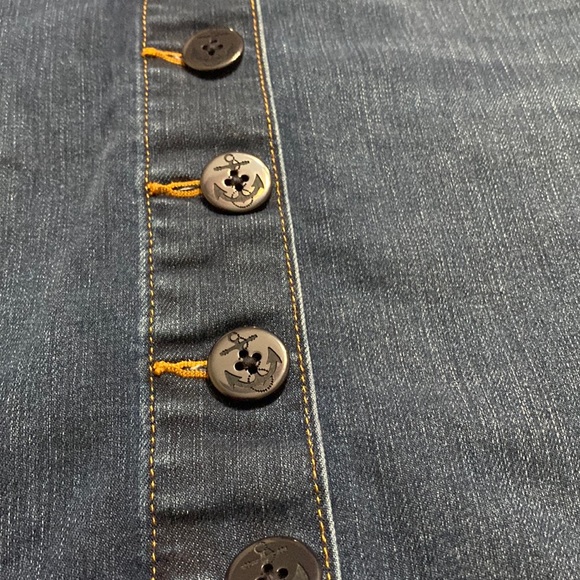 Talbots Anchor Button Skirt - Picture 2 of 7